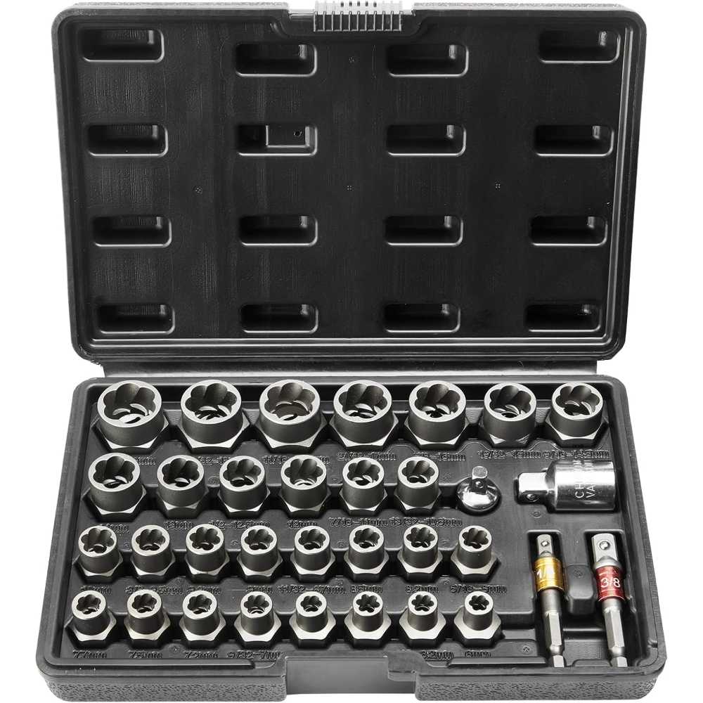 VEVOR 32-Piece Bolt Extractor Set