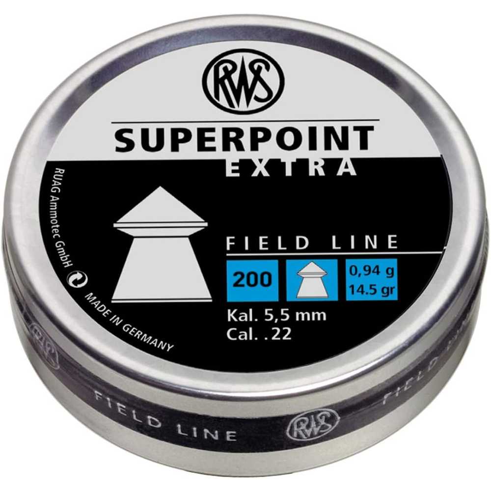 200-Pack RWS Superpoint Extra Field Line Pellets (.22 Caliber)