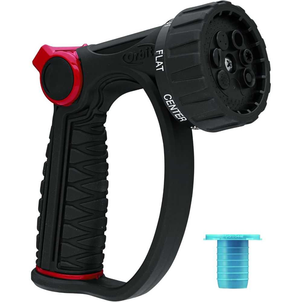 Orbit Pro Flo 7-Pattern Watering Nozzle w/ D-Grip & Thumb Control