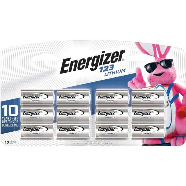 12-Pack Energizer Lithium 123 Battery