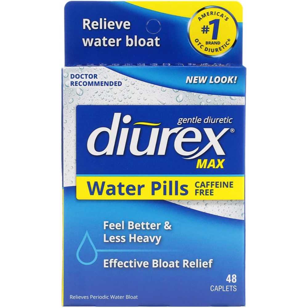 48-Pack Diurex Max Maximum Strength Caffeine-Free Diuretic Water Pills