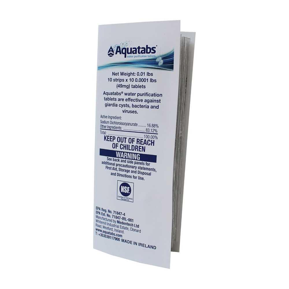 Prime Members: 100-Pack Aquatabs 49mg Water Purification Tablets