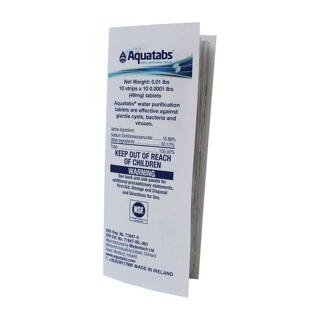 Prime Members: 100-Pack Aquatabs 49mg Water Purification Tablets
