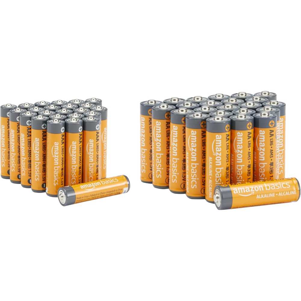 48-Pack Amazon Basics AA & AAA Alkaline Battery Value Pack