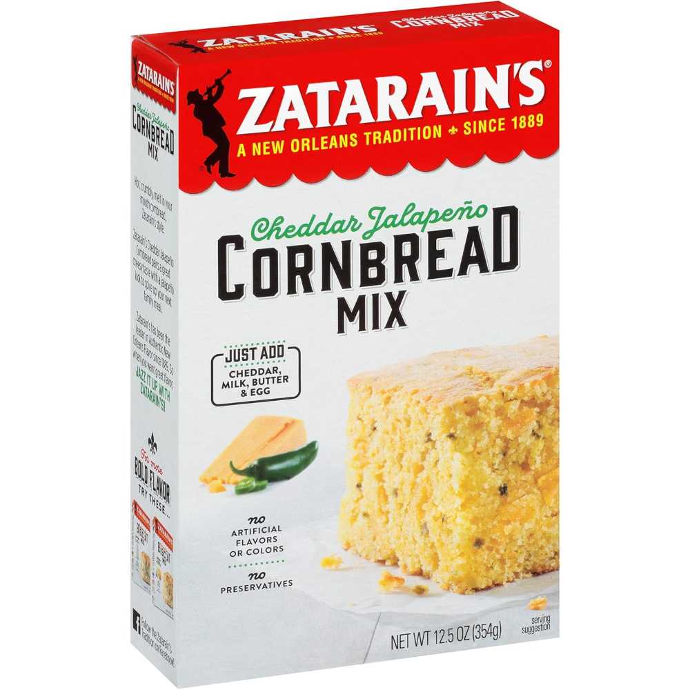 6-Pack Zatarain's Cheddar Jalapeño Cornbread Mix, 12.5 oz.