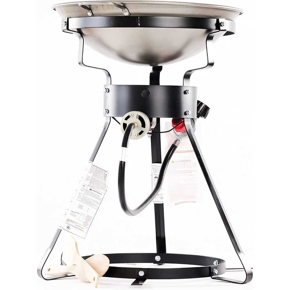 Prime Members: King Kooker 24" Outdoor Propane Cooker w/ 18" Steel Wok