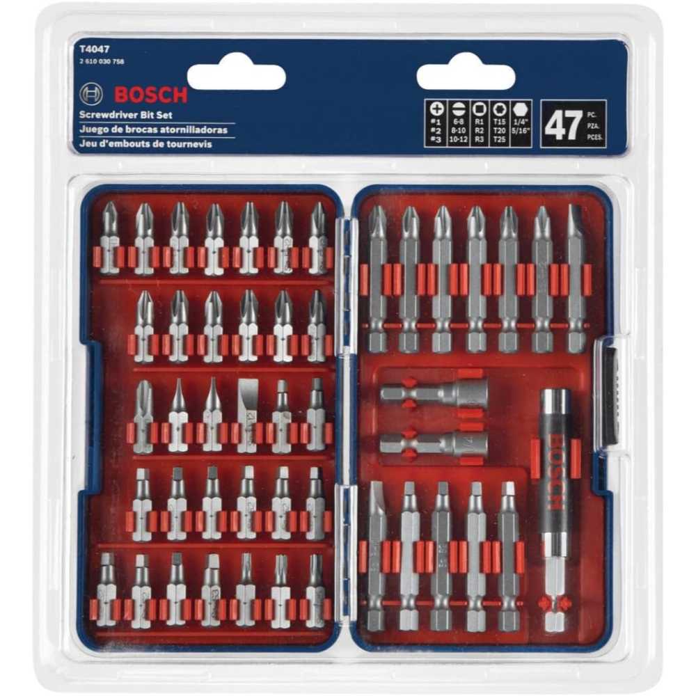 Bosch 47-Piece High-Carbon Steel Hex Shank Screwdriver Bit Set