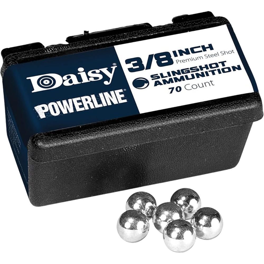 70-Pack Daisy Powerline 3/8" Premium Steel Slingshot Ammunition