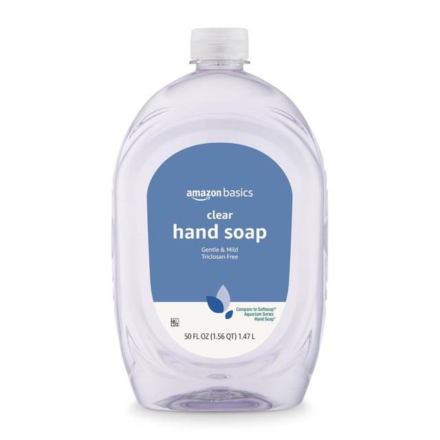Prime: Amazon Basics Gentle & Mild Liquid Hand Soap Refill, 50 oz.
