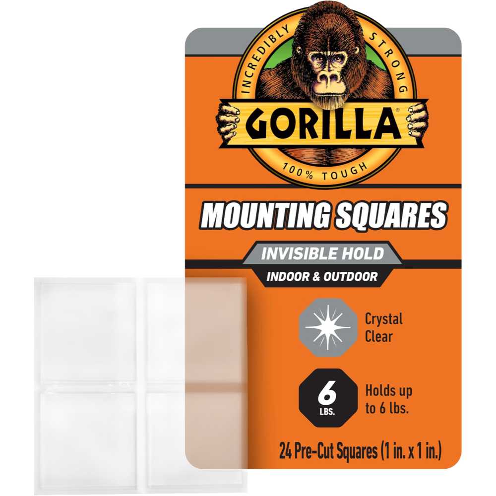 24-Pack Gorilla 1" Indoor/Outdoor Mounting Squares