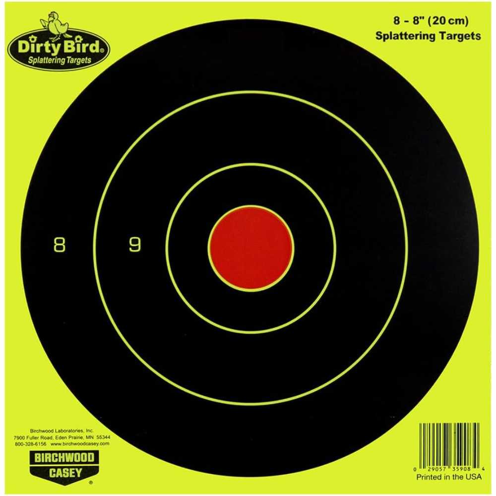 50-Pack Birchwood Casey Dirty Bird 8" Splattering Bull's-Eye Targets