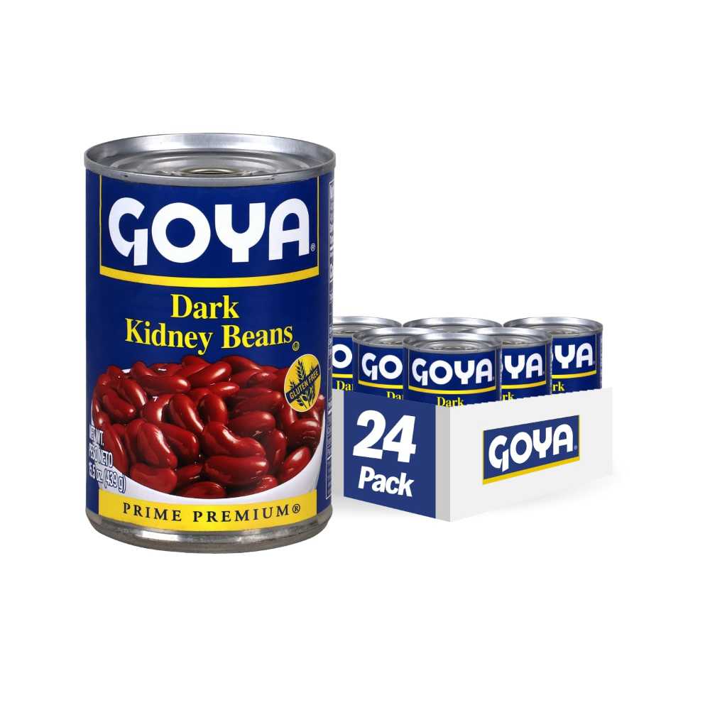 24-Pack Goya Dark Red Kidney Beans, 15.5 oz.