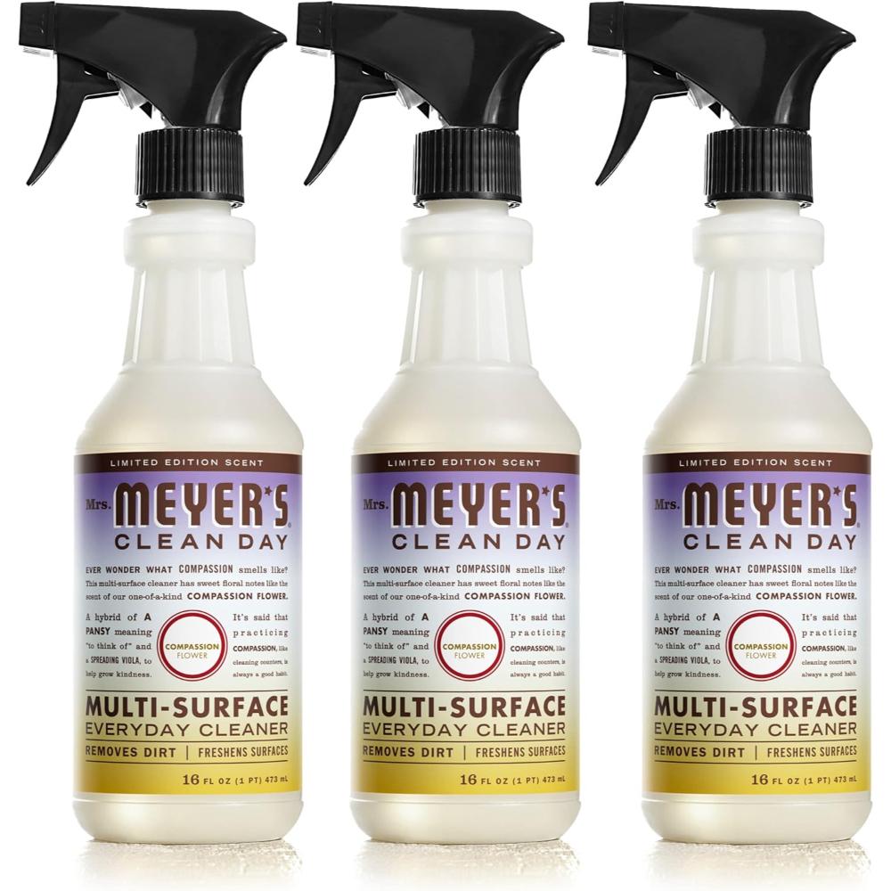 3-Pack Mrs. Meyer's Clean Day All-Purpose Cleaner Spray, 16 oz. (Compassion Flower)