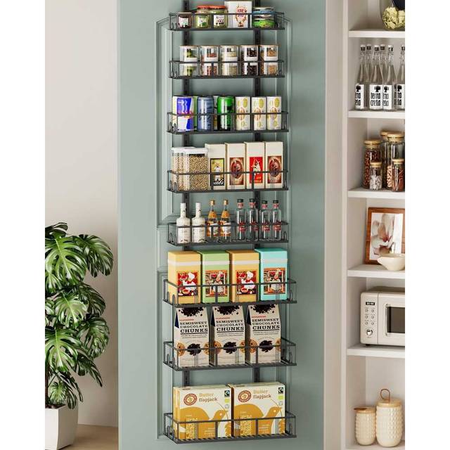Bunoxea 8-Tier Metal Over-The-Door Pantry Organizer