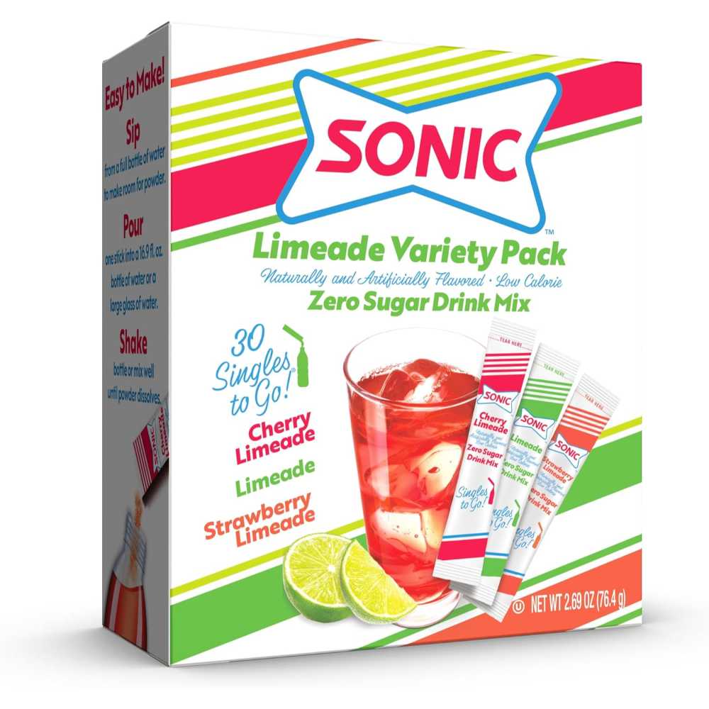 30-Pack Sonic Singles To Go Powdered Drink Mix (Limeade Variety Pack)