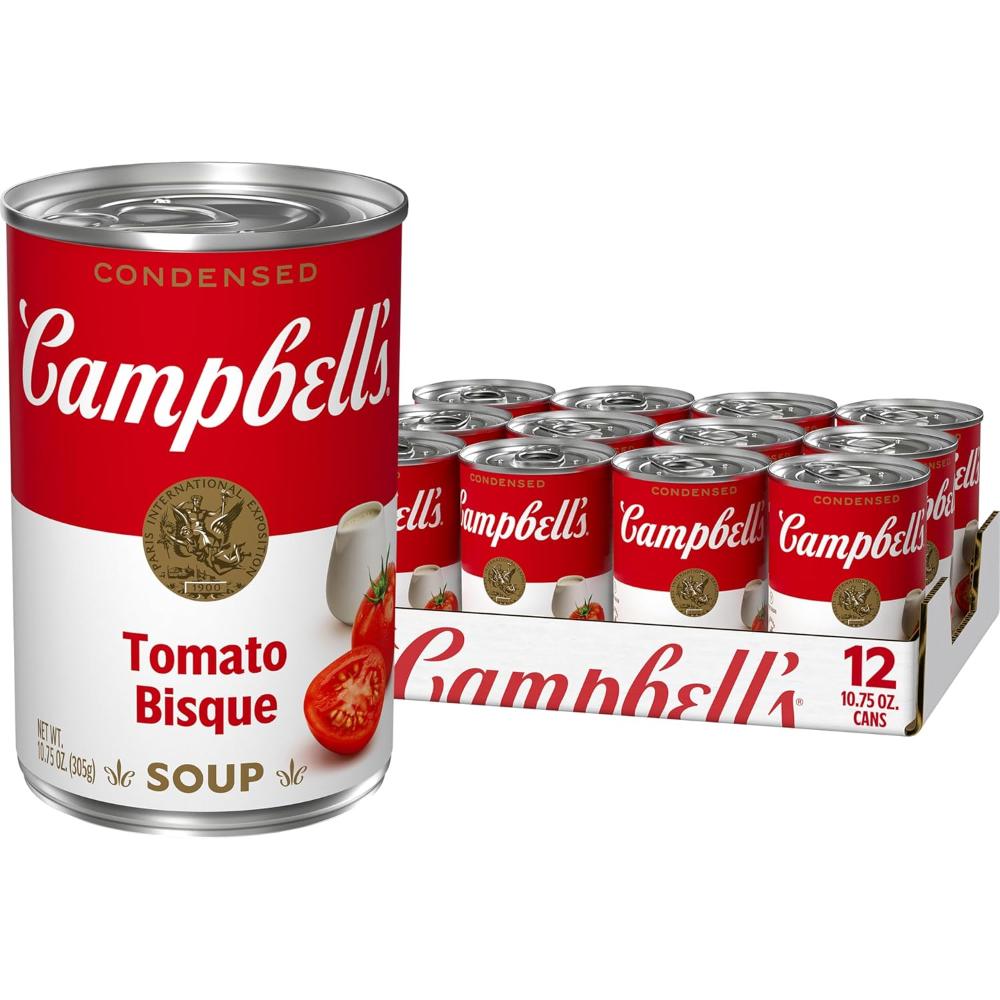 12-Pack Campbell's Condensed Tomato Bisque Soup, 10.75 oz.