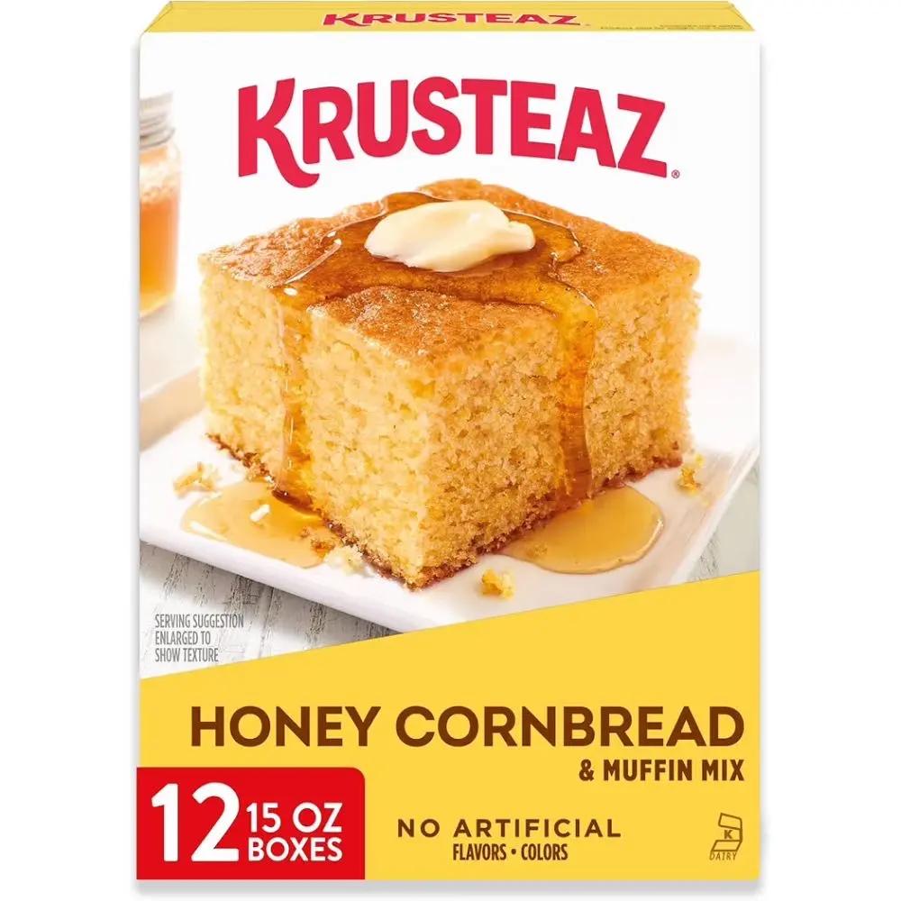 12-Pack Krusteaz Honey Cornbread & Muffin Mix, 15 oz.