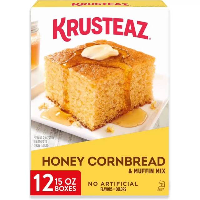 12-Pack Krusteaz Honey Cornbread & Muffin Mix, 15 oz.