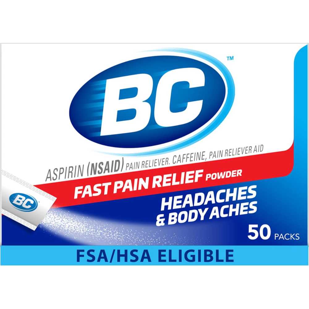 50-Pack BC Pain Relief Powder