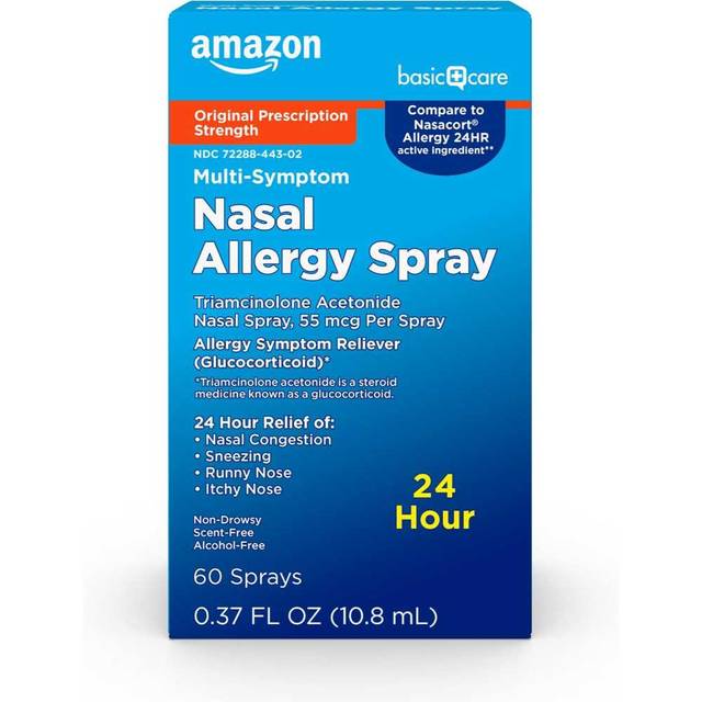 Amazon Basic Care Multi-Symptom Nasal Allergy Spray (60-Sprays)