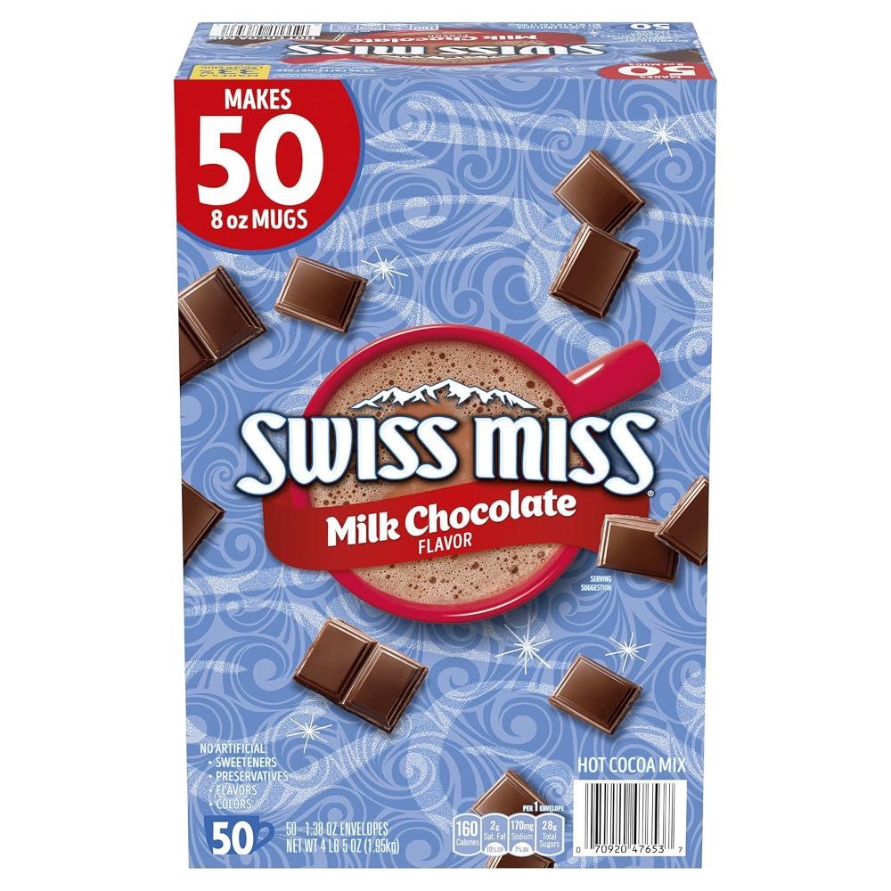 50-Pack Swiss Miss Milk Chocolate Hot Cocoa Mix