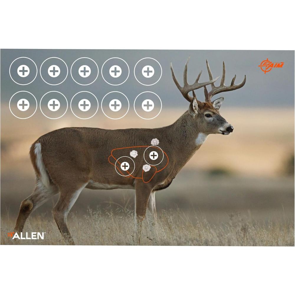 2-Pack Allen Company 23" x 52" EZ Aim High Visibility White-Tailed Deer Targets