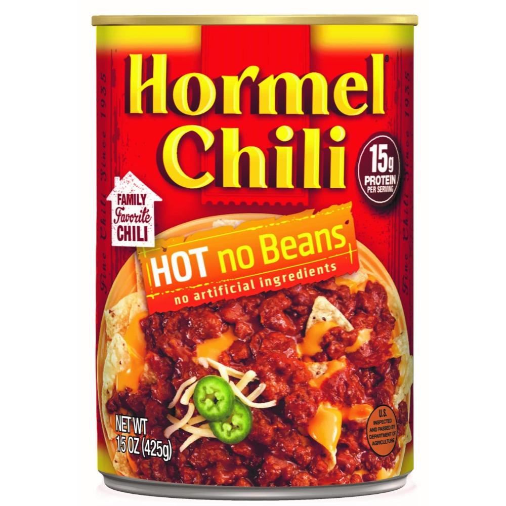 Hormel Chili Hot No Beans, 15 oz.