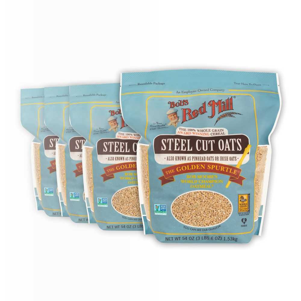 4-Pack Bob's Red Mill Steel Cut Oats, 54 oz.