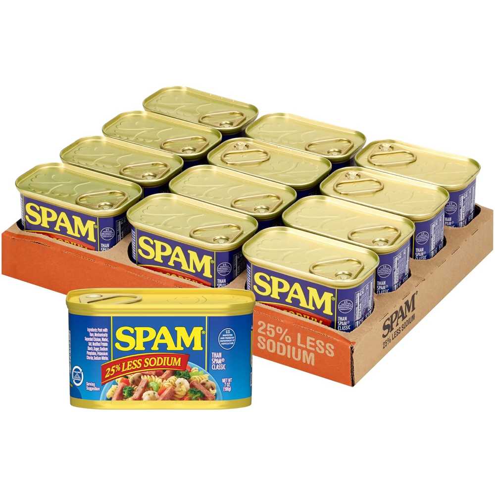 12-Pack Spam Less Sodium, 7 oz. ($1.76 / Each)