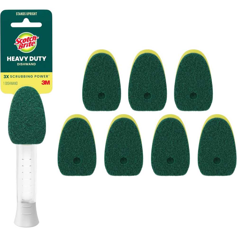 Scotch-Brite Heavy Duty Dishwand Kit w/ 7 Refill Pads