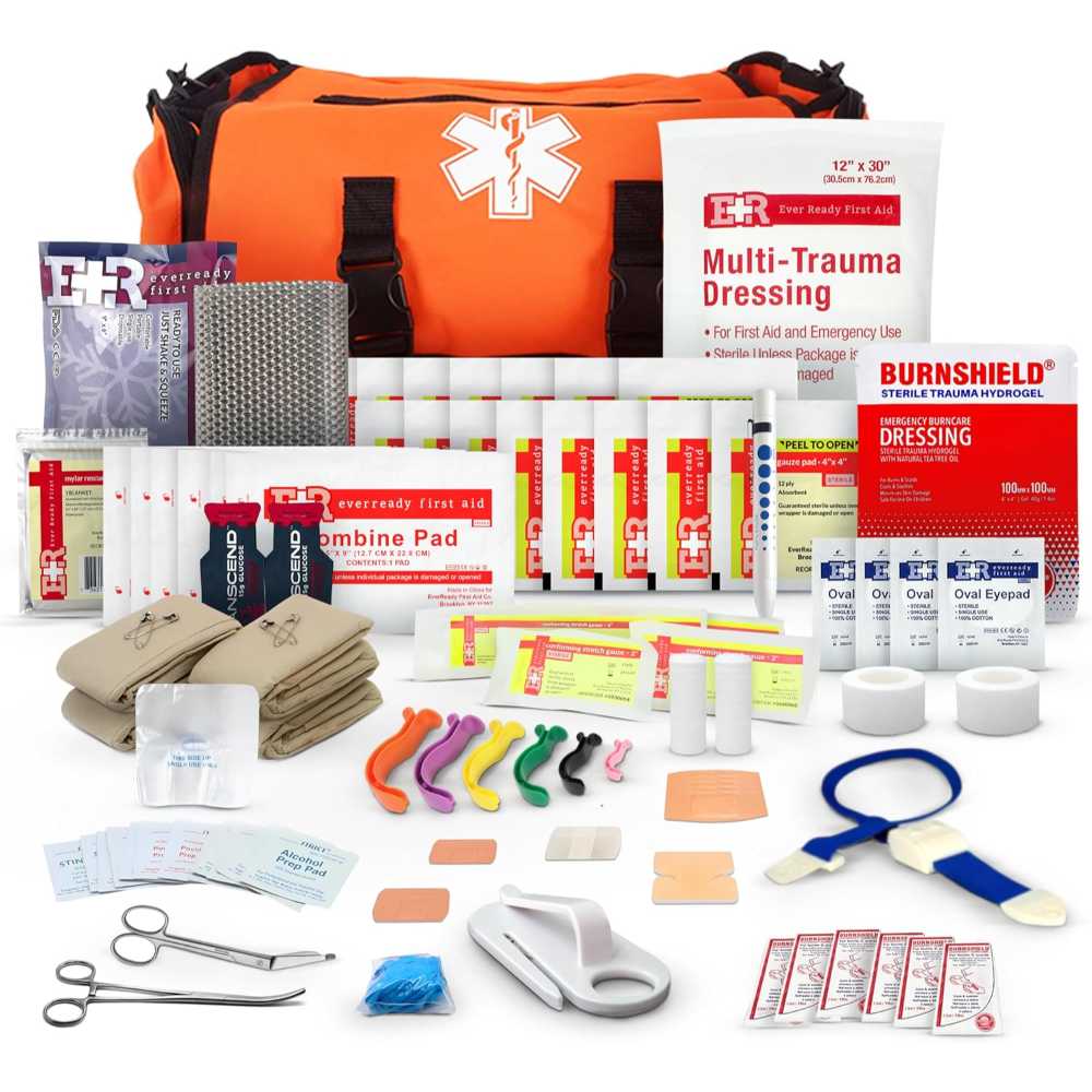 Dixie EMS Fully-Stocked First Responder Trauma Bag
