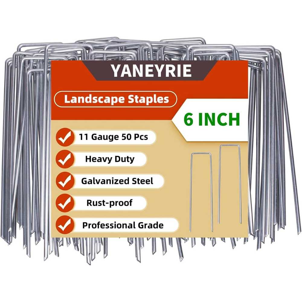 50-Pack Yaneyrie 6" Garden Staples