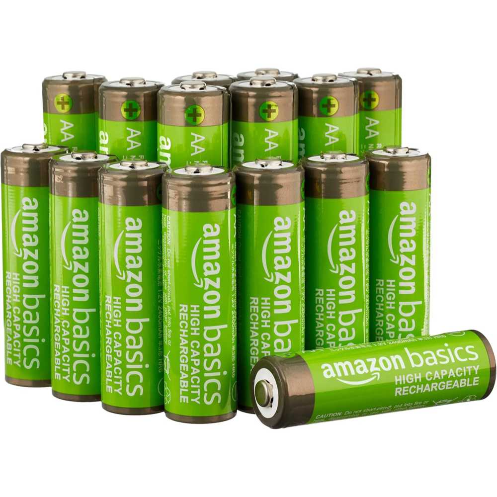 16-Pack Amazon Basics Rechargeable AA Batteries (2400 mAh)