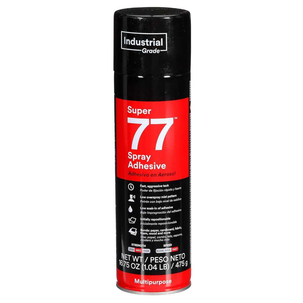 3M Super 77 Multipurpose Permanent Spray Adhesive Glue, 16.75 oz.
