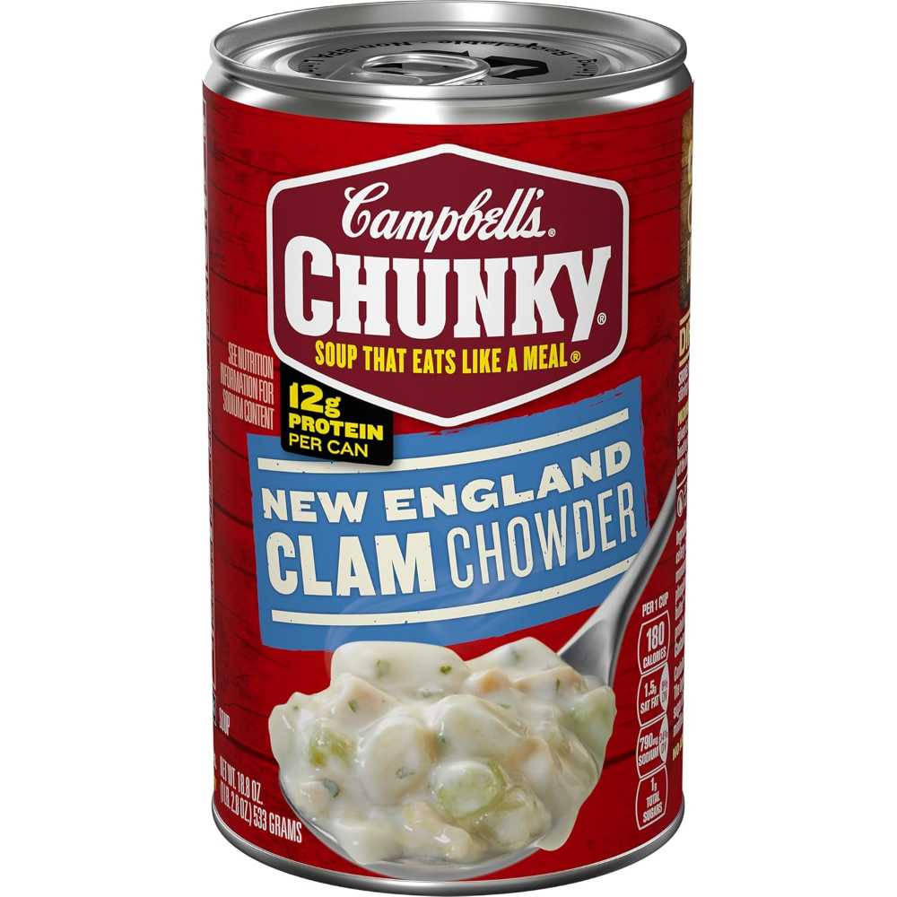 Campbell's Chunky New England Clam Chowder, 18.8 oz.