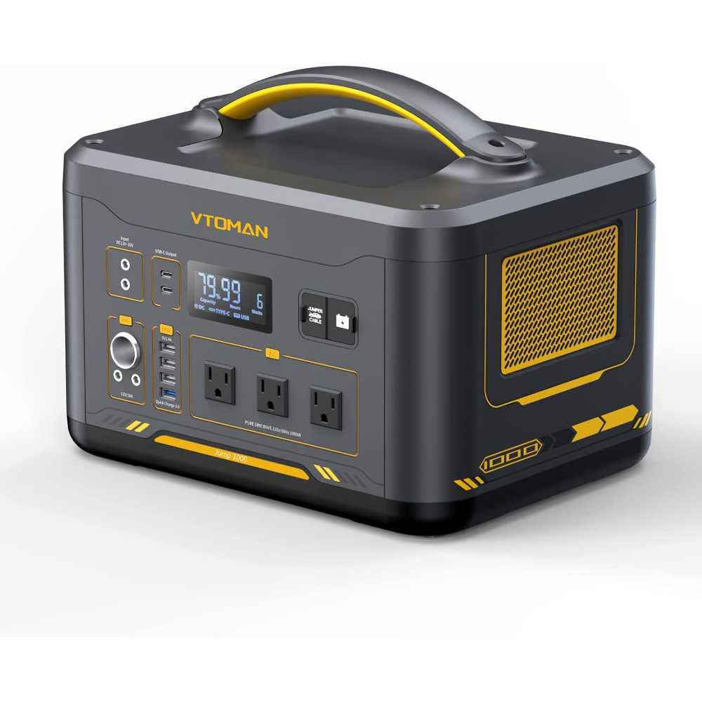 Vtoman 1408Wh/1000W Expandable LiFePO4 Power Station