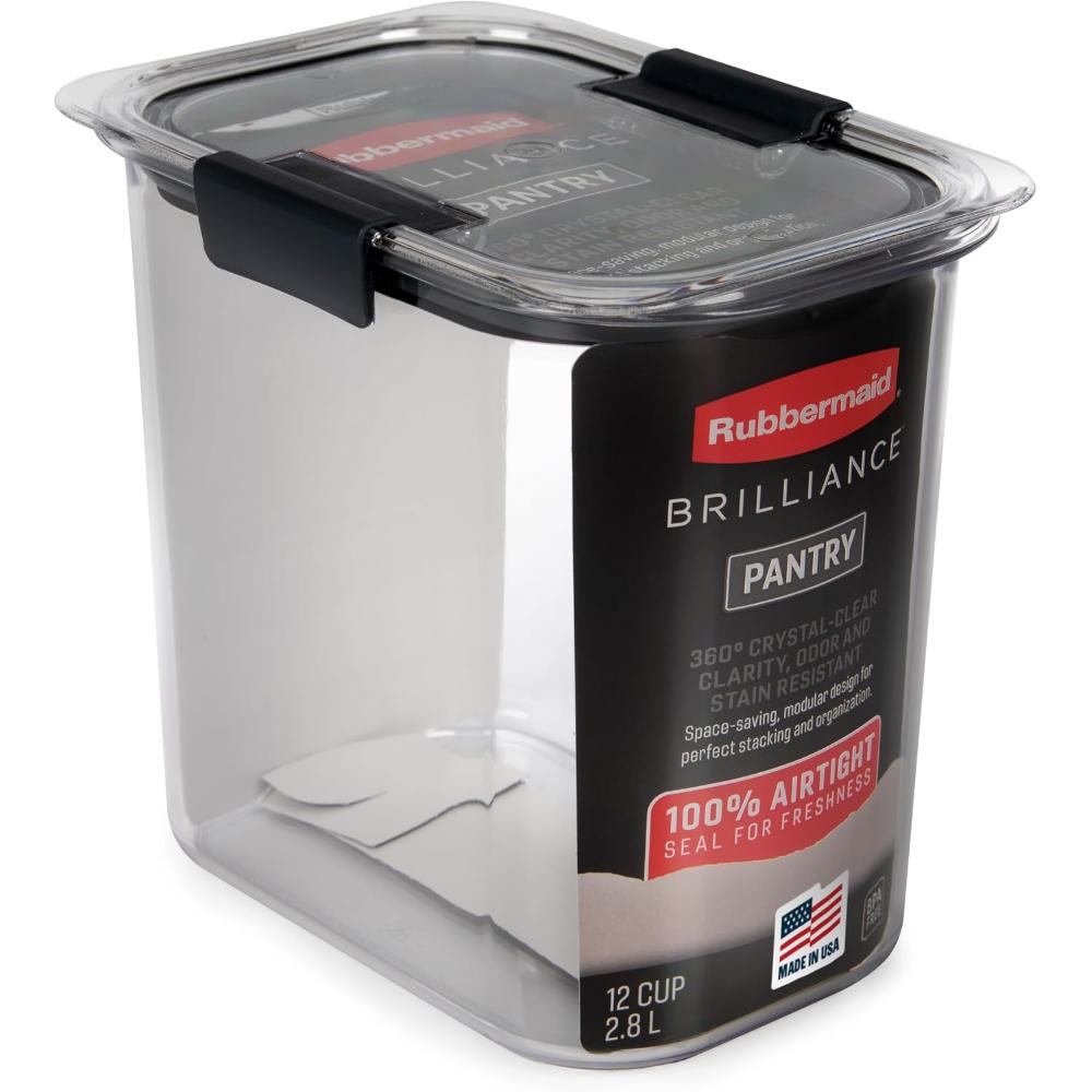 Prime: Rubbermaid Brilliance 12-Cup Airtight Food Storage Container