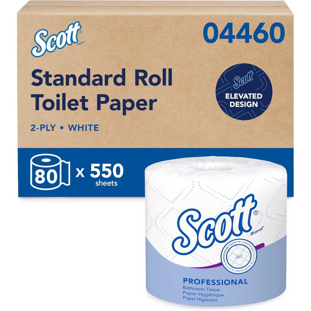 80-Pack Scott Professional 2-Ply Toilet Paper (550 Sheets/Roll)