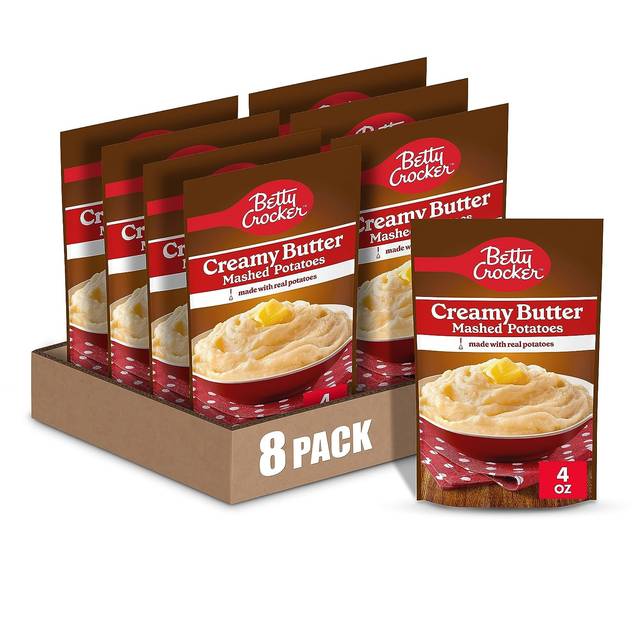 8-Pack Betty Crocker Mashed Potatoes (Various Flavors)