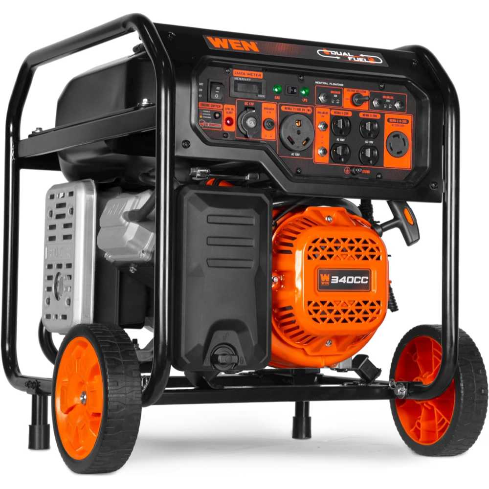 WEN 8000W Dual Fuel Generator w/ Electric Start + CO Sensor