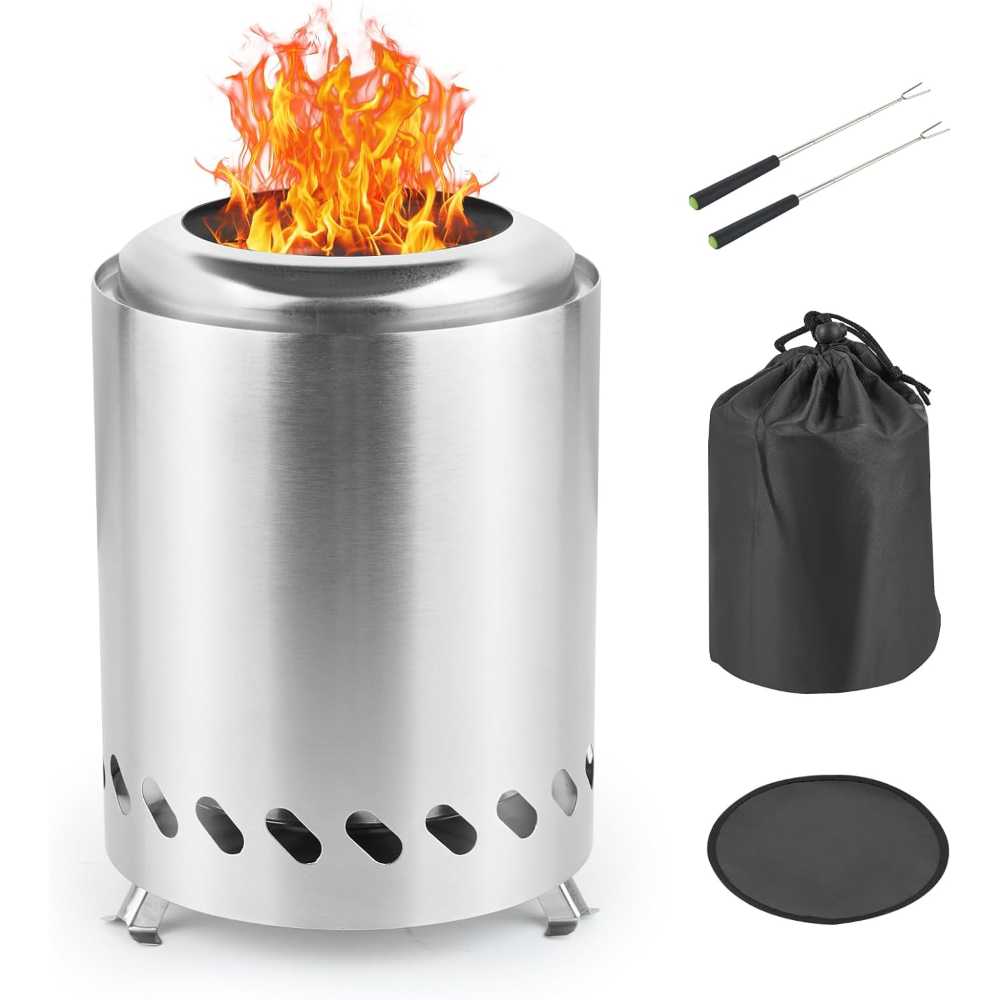 Gotruth 6" Mini Stainless Steel Fire Pit