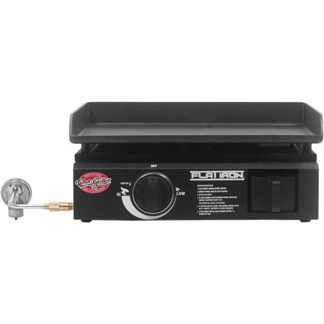 Char-Griller Flat Iron 1-Burner Portable Propane Flat-Top Griddle
