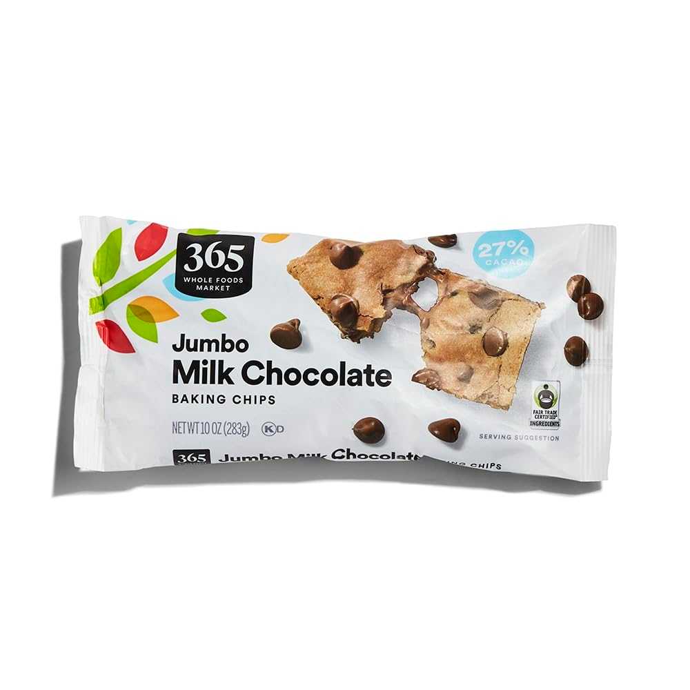 Whole Foods Market Jumbo Milk Chocolate Baking Chips, 10 oz.