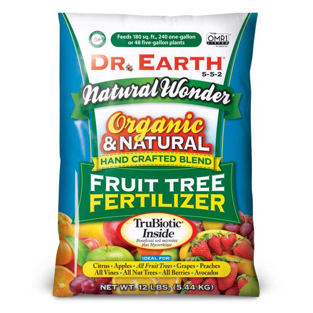 Dr. Earth Organic Fruit Tree 5-5-2 Fertilizer, 12 lb.