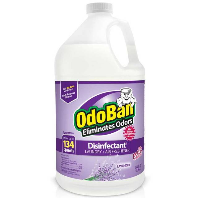 OdoBan Disinfectant Concentrate and Odor Eliminator, 134 oz. (Lavender)