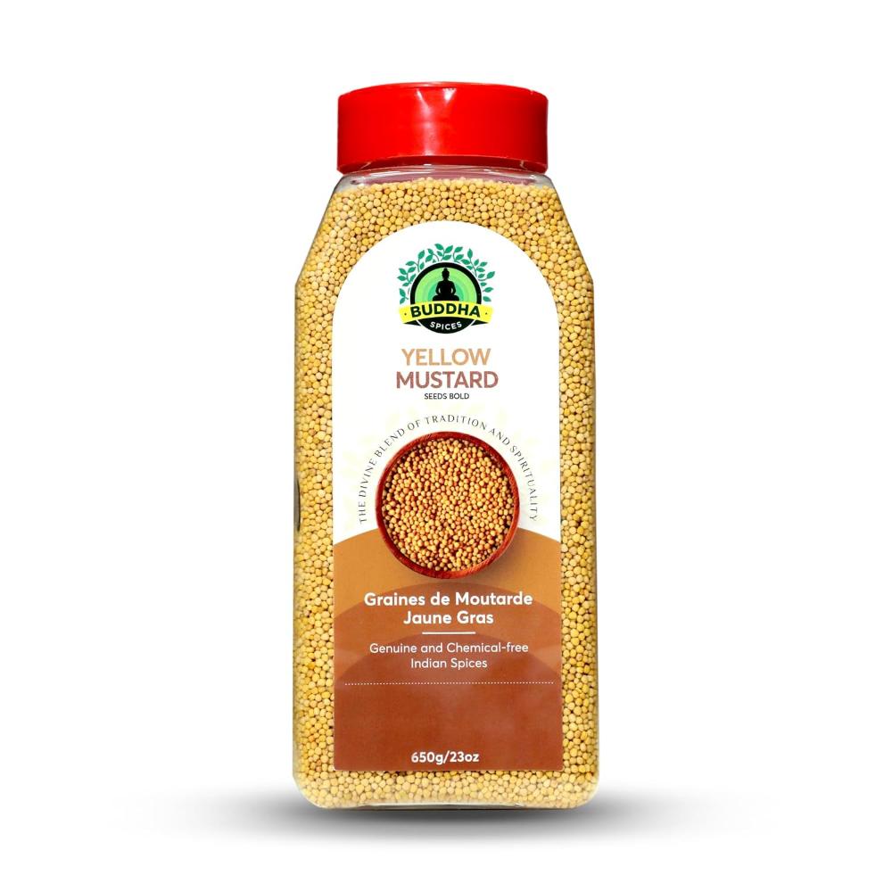 Buddha Spices Yellow Mustard Seeds, 23 oz.