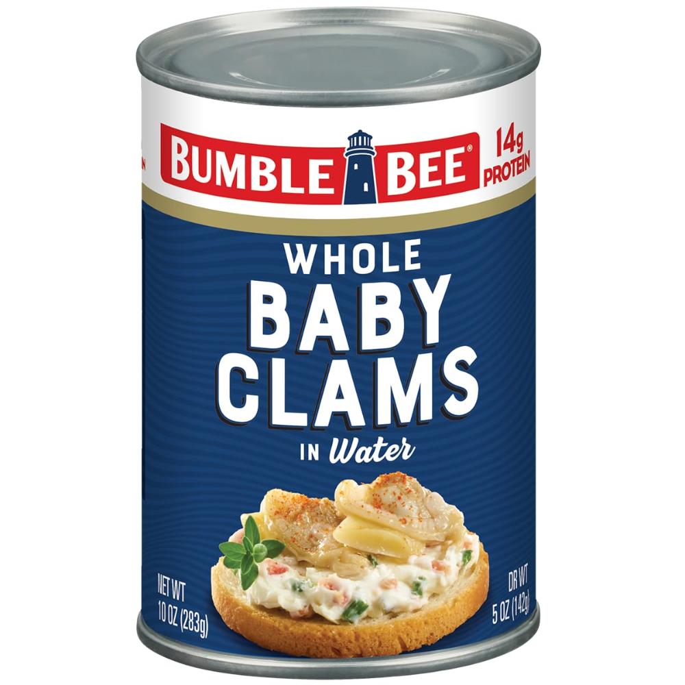 Bumble Bee Whole Baby Canned Clams, 10 oz.