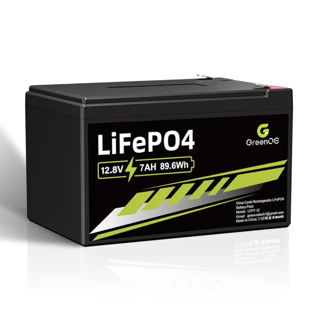 Greenoe 12V 7Ah LiFePO4 Battery