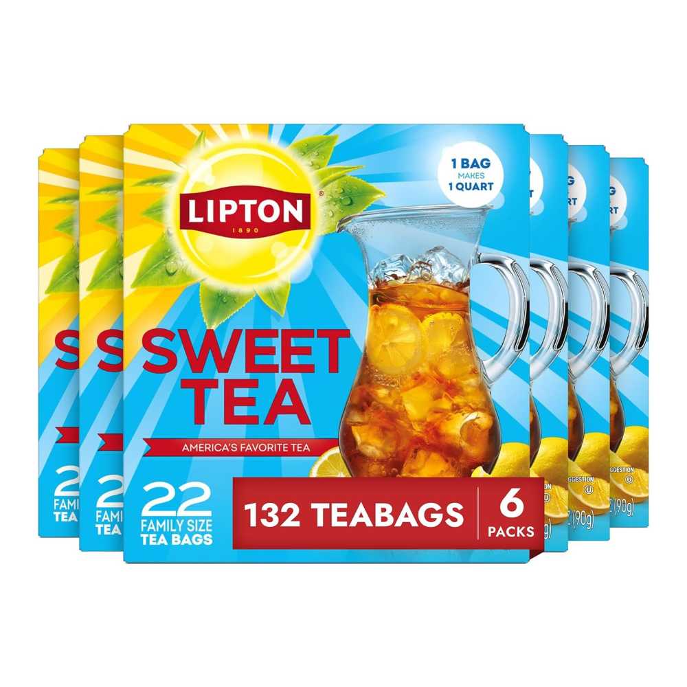 132-Pack Lipton Family-Size Southern Sweet Iced Tea Bags
