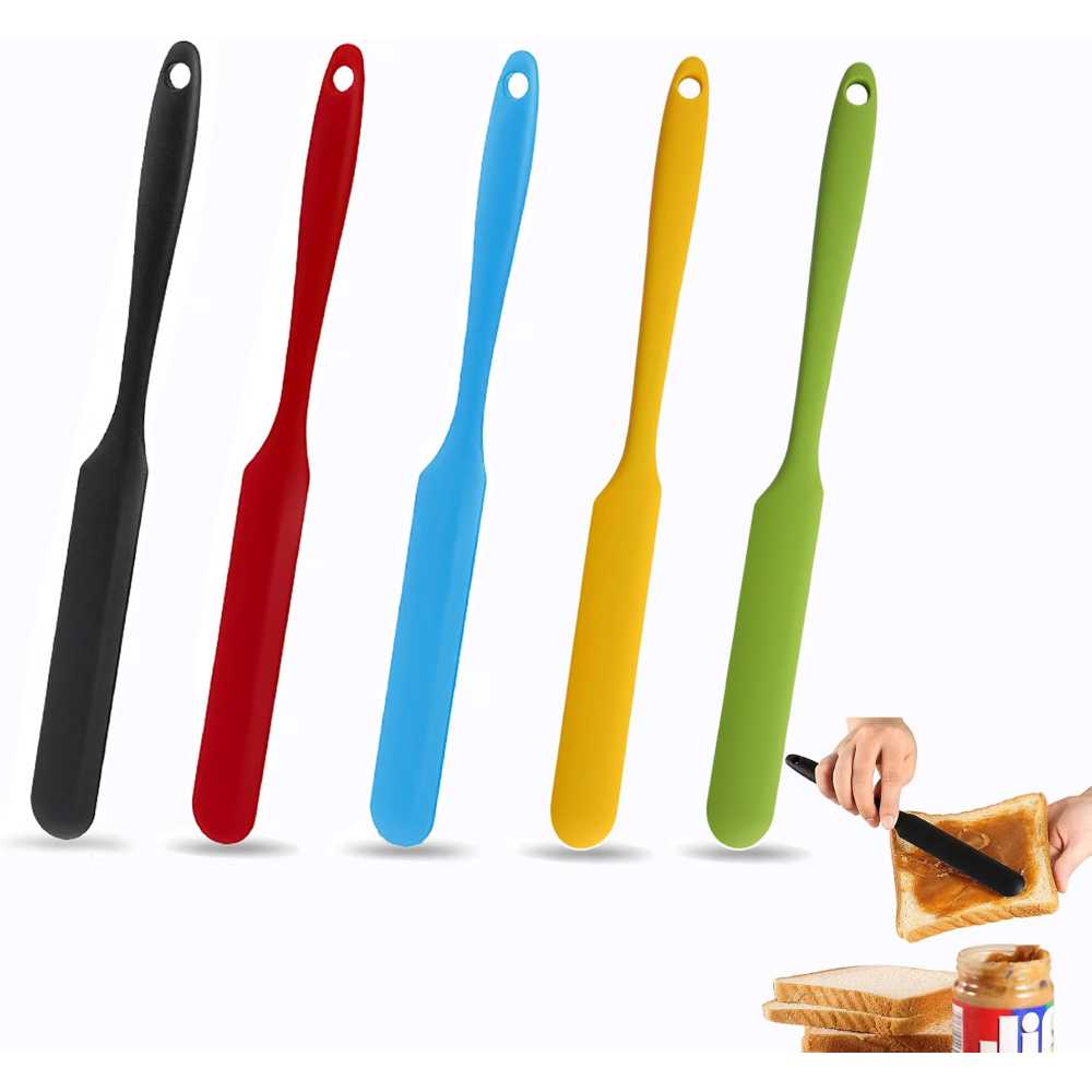 5-Pack Silicone Jar Spatula